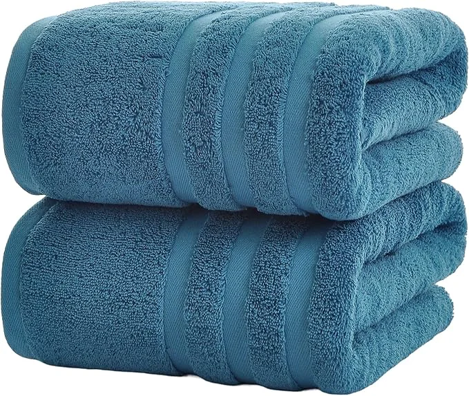Efficient Bath Towels 2 Pack 30 x 60 Inches Large Cotton Towels Comfortable Consistent