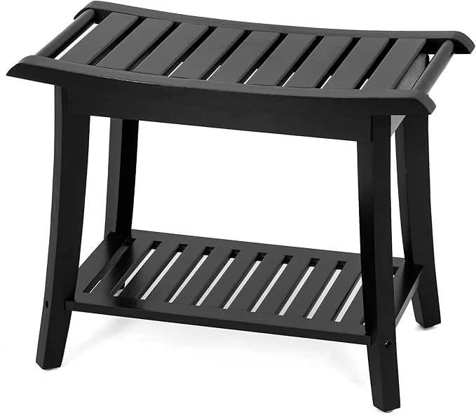Lightweight Bamboo Shower Bench Inside Shower Stool Carefully Designed