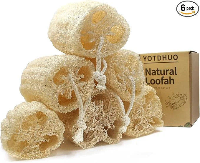 Clean Natural Luffa Sponges Exfoliating Body Scrubber Organic Loofah Unveil Your High-Grade