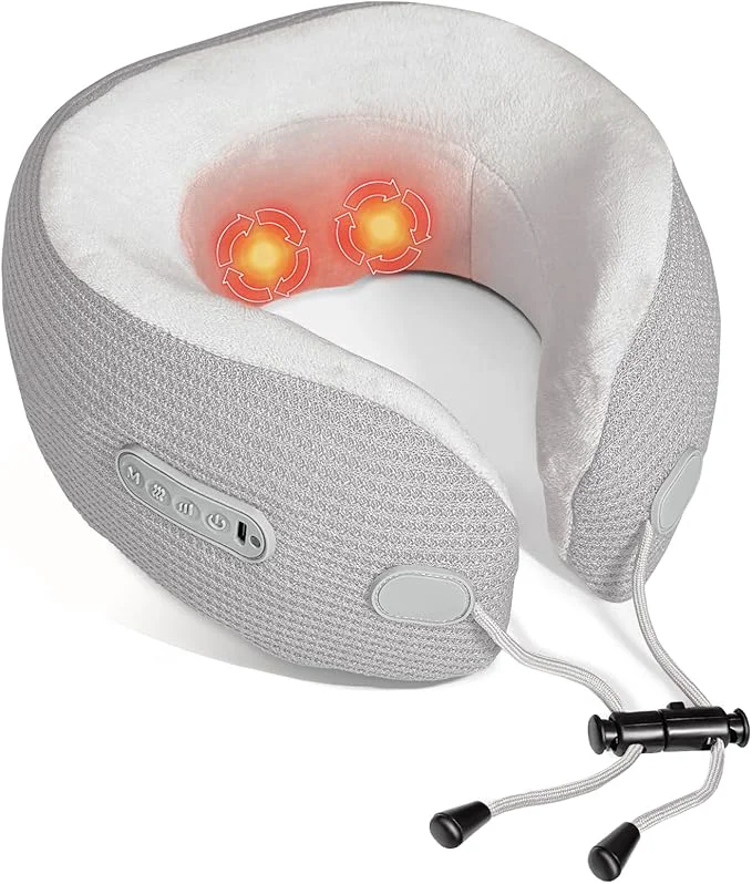 Detailed Electric Neck Massager Portable Travel Pillow Powerful