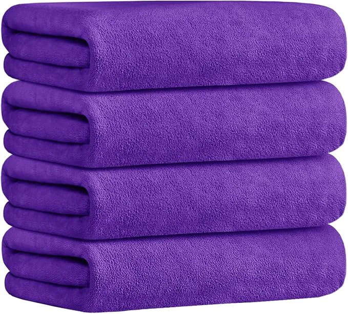 Verified JML Bath Towel Microfiber Bath Towels Set 4 Pack Relaxed