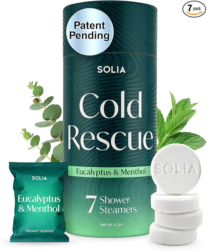 Selected Solia Shower Steamers Eucalyptus and Menthol 7-Pack Premium