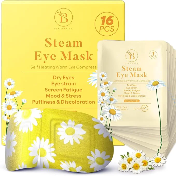 Dependable 16 Pack Chamomile Steam Eye Mask Crafted