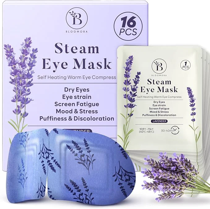 Classic 16 Pack Lavender Steam Eye Mask Functional