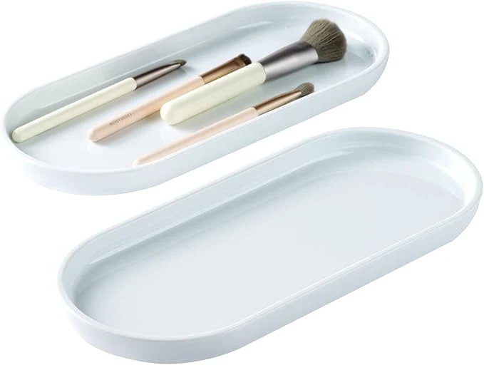 Top-Quality SheeChung Acrylic Vanity Tray Bathroom Storage Tray 9.65 in x 4.5 in Catchall Exceptional