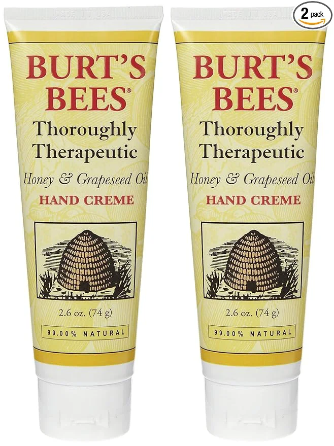 Certified Burt’s Bees Thoroughly Therapeutic Honey Grapeseed Oil Hand Creme Sophisticated