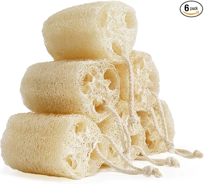 Advanced Natural Loofah Sponge Organic Bath Loofah Pack Lufas Exfoliating Body Scrubber Healthy