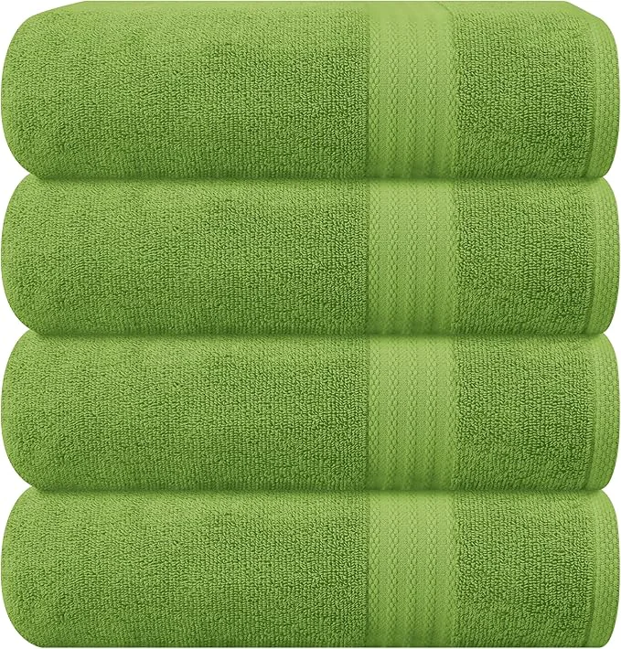Outstanding GLAMBURG Premium Cotton 4 Pack Bath Towel Set Specialty