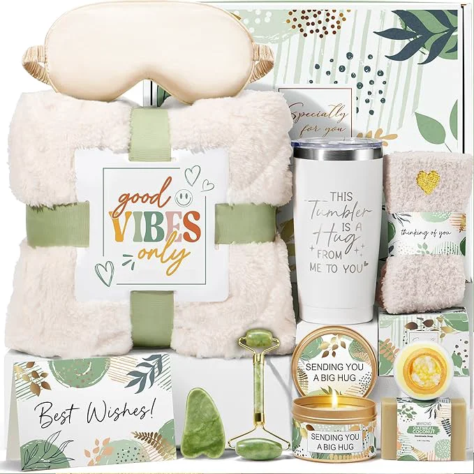 Eco-Friendly Self Care Get Well Soon Gift Baskets Traditional