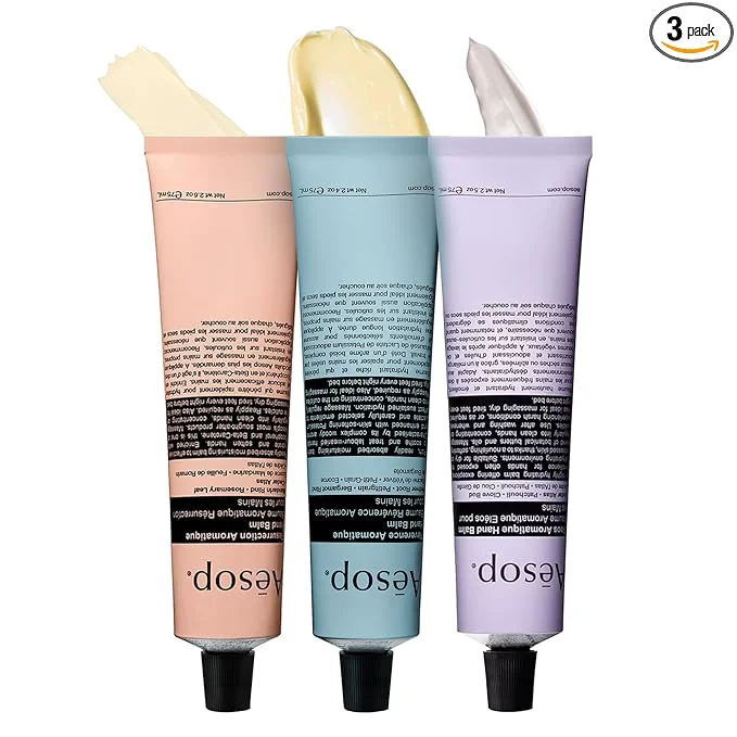 Consistent Aesop Hand Balm Set – Resurrection Reverence Eleos Hand Cream Trio– Deeply Safe