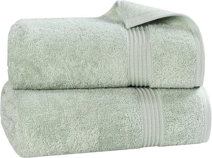 Artisan Superior Egyptian Cotton 2-Piece Bath Sheet Towel Set Oversized Body Towels High-Quality
