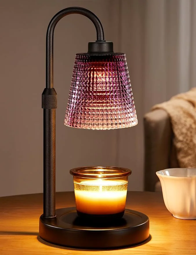 Reusable Innqoo Purple Candle Warmer Lamp Stylish