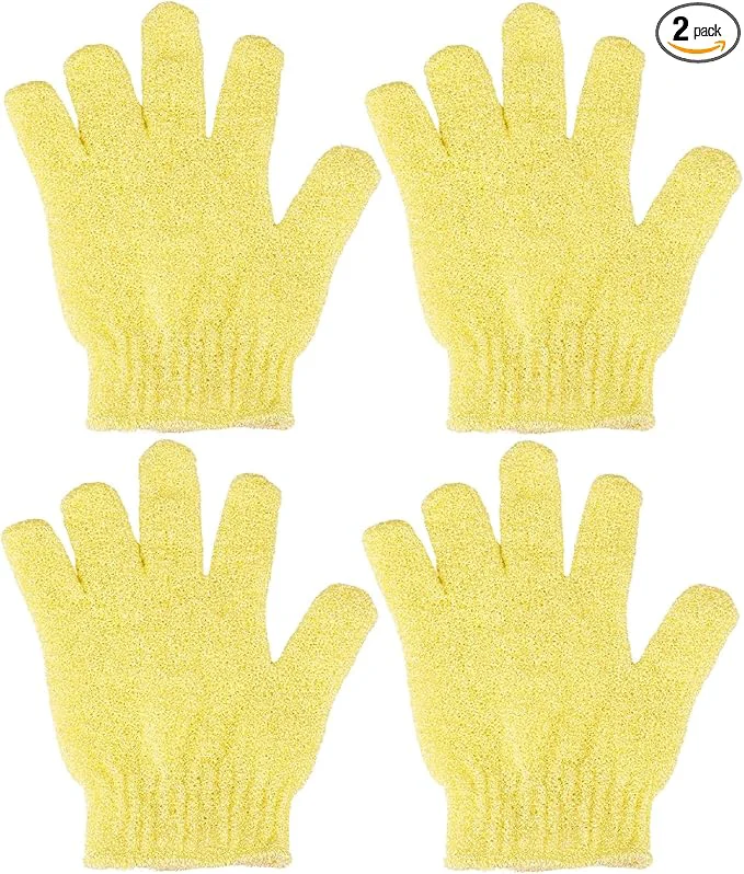 Secure 4 Pcs Shower Gloves Exfoliating Gloves Exfoliating Mitt Exfoliating Body Casual