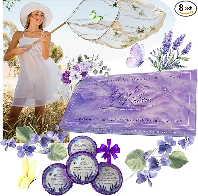User-Friendly Luxury Lavender Shower Steamers The Premium Mother s Day Gift. Natural Eco-Friendly
