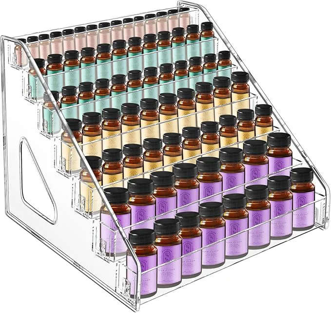 Exclusive Vowcarol Essential Oil Organizer 7 Tier Essential Oil Storage Shelf Essential Fine Crafted
