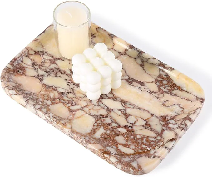 Consistent Karibiber Calacatta Marble Vanity Trays Marble Bathroom Tray Countertop Excellent
