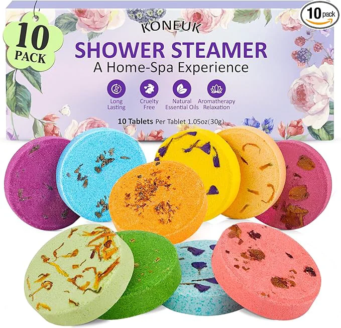 Solid 10 Pack Shower Steamers Aromatherapy Gifts Artisan