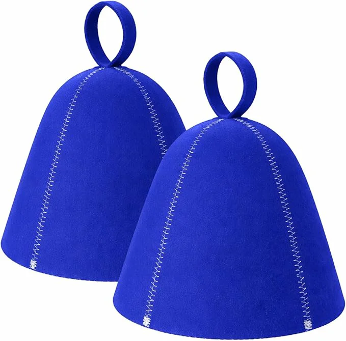 High-Performance JaGely Sauna Hat for Men Women Sauna Hat Vaporarium Cap Russian Banya Cap for Solid