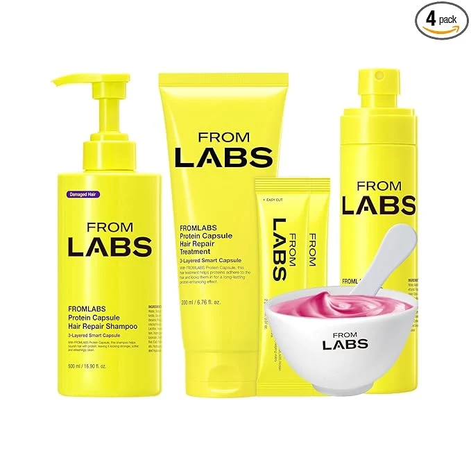 Superior FROMLABS The Glass Hair Set – Protein Capsule Hair Repair Treatment Fine