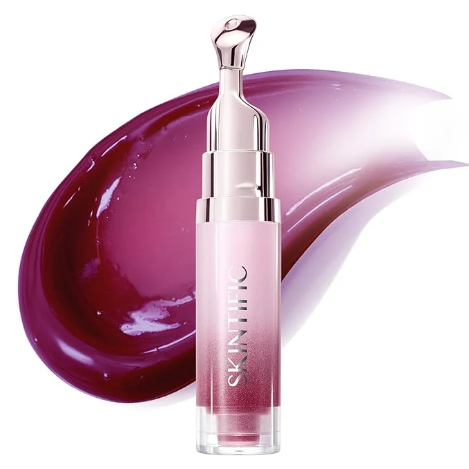 Minimalist SKINTIFIC Peptide Brightening Lip Serum Hydrating Plumping Tinted Lip Gloss Artisan