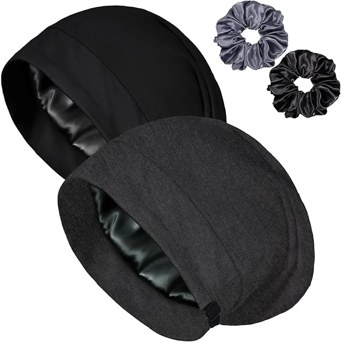 Premium Material Satin Bonnet for Sleeping Night Cap Adjustable Satin Lined Silk Bonnets Sleep Original Design