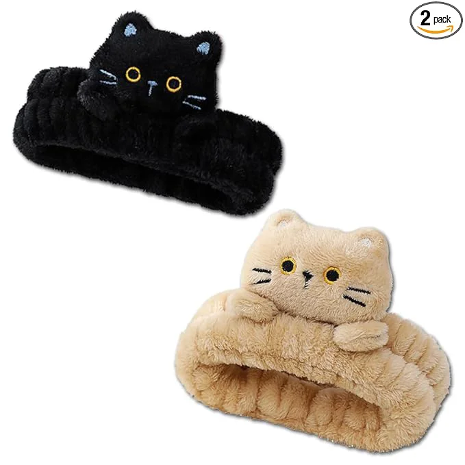 Original SIGHT Spa Headband for Washing Face 2 Pack Cute Hair Band for Shower Excellent