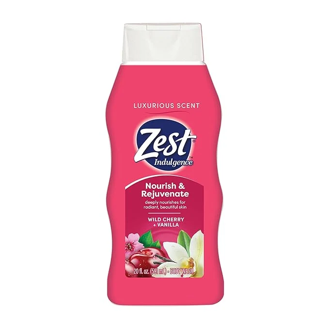Prestigious Zest Body Wash – Infused with Wild Cherry and Vanilla – Hydrating Body Soap – Healthy