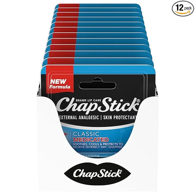 Selected ChapStick Classic Medicated Lip Balm Tubes Chapped Lips Treatment and Skin Enhanced