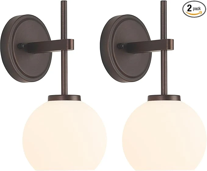 Luxury Oil Rubbed Bronze Wireless Rechargeable Wall Sconces Set of 2 Battery Operated Stylish