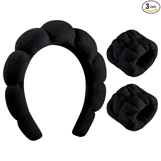 Eco-Friendly WSICSE Spa Headband for Washing Face Skincare Headbands Puffy Padded Keep Hair Environmentally Friendly