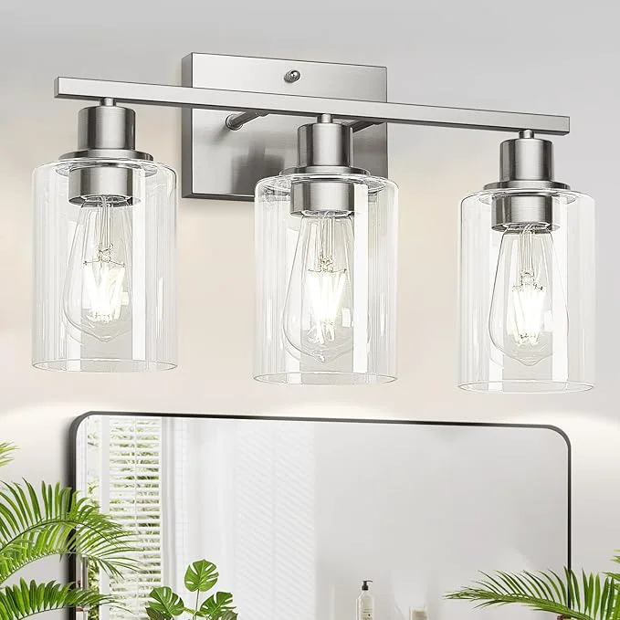 Smooth MOKATNG 3-Light Bathroom Light Fixtures Vanity Light Carefully Designed