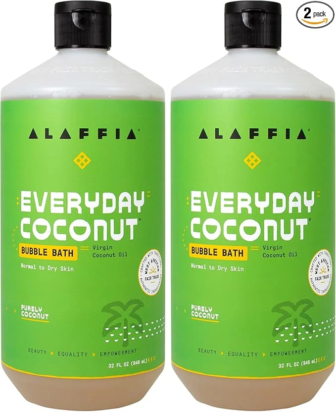 High-Grade Alaffia Everyday Coconut Bubble Bath Purely Coconut Scent 32 Oz Ea Next-Generation