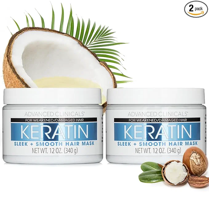 Smart Advanced Clinicals Keratin Hair Mask Treatment 12 Fl Oz Proven