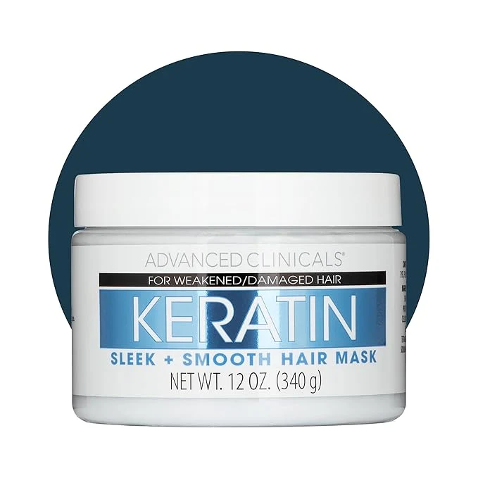 Traditional Advanced Clinicals Keratin Hair Mask Treatment 12 Fl Oz Versatile