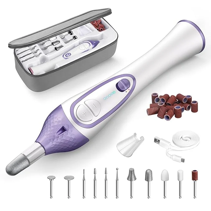 Elegant 36-Piece DW2180 Professional Manicure Pedicure Kit Electric Nail File Set Next-Generation