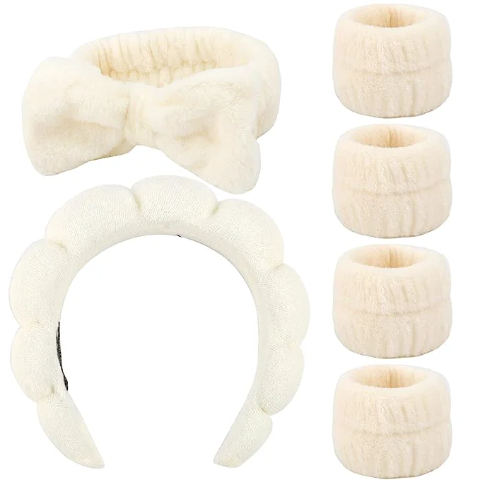Next-Generation AOPRIE SPA Headbands for Washing Face Makeup Headbands Optimized