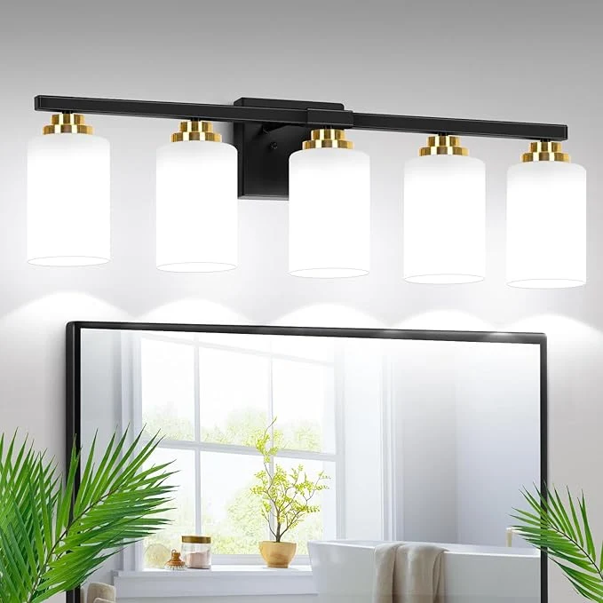 World-Class 5-Light Bathroom Light Fixtures Classic Wall Light Fixture Responsible