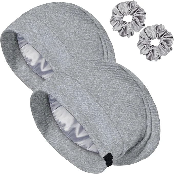 Easy-to-Use Satin Bonnet for Sleeping Night Cap Adjustable Satin Lined Silk Bonnets Sleep Expertly Made