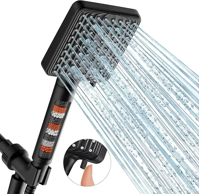 Superior MakeFit Filtered Shower Head Black Verified