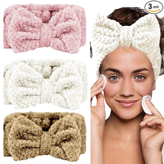 Refined LAPOHI 3 Pack Microfiber Bowtie Headbands Top-Quality