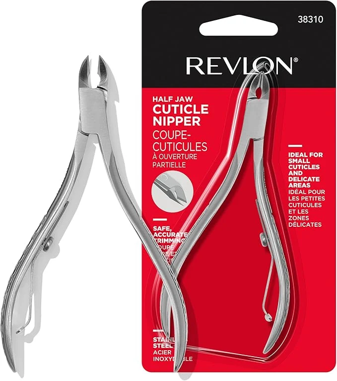 Luxury Revlon Half Jaw Cuticle Nipper Manicure Tool Crafted