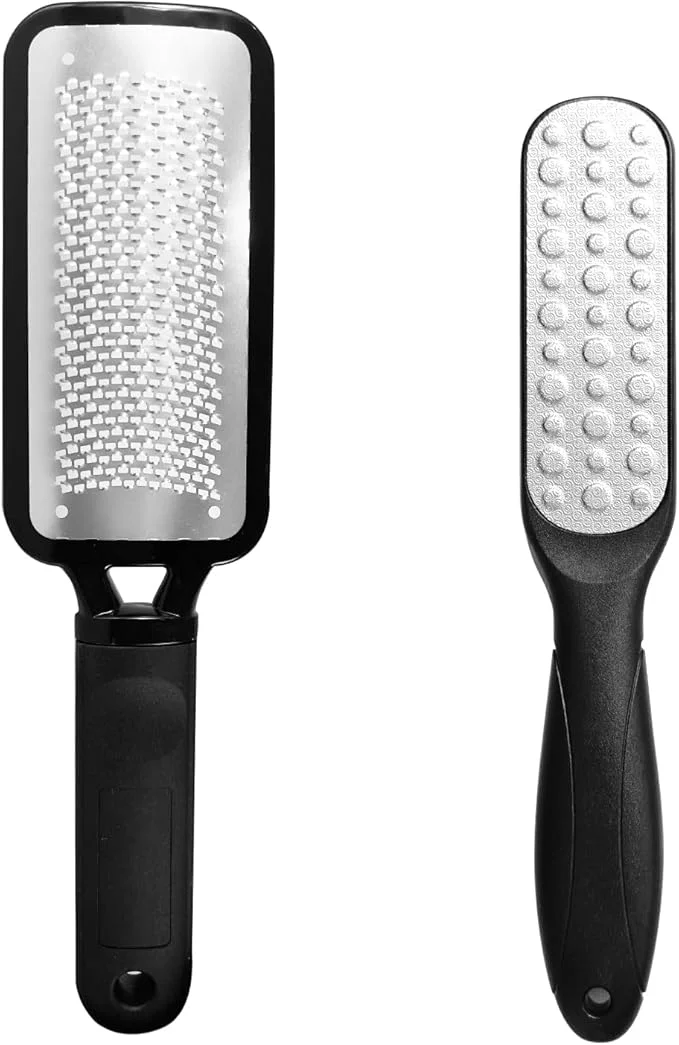 Reusable 2 Pack Colossal Foot Files Kit Callus Remover Stainless Steel Dual Sided Foot Fine Crafted