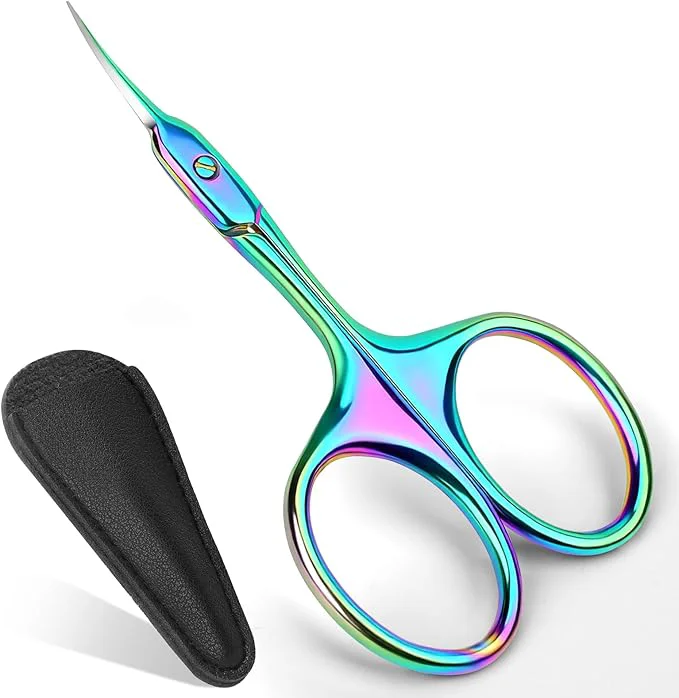Relaxed Cuticle Scissors Extra Fine Curved Manicure Pedicure Nail Scissor Flexible