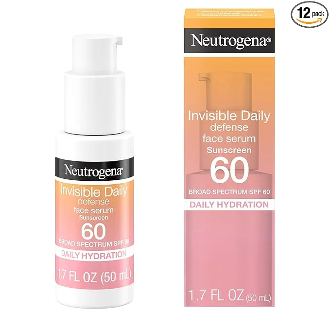Genuine Neutrogena Invisible Daily Defense Broad Spectrum SPF 60 Antioxidants Convenient