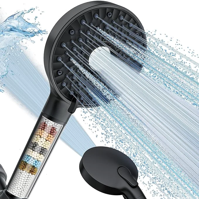 Detailed home Shower Head with Handheld High Pressure 10-Spd Detachable Chrome Convenient