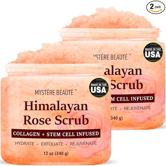 Solid MYSTÉRE BEAUTÉ Himalayan Salt Body Scrub Twin Pack Trusted