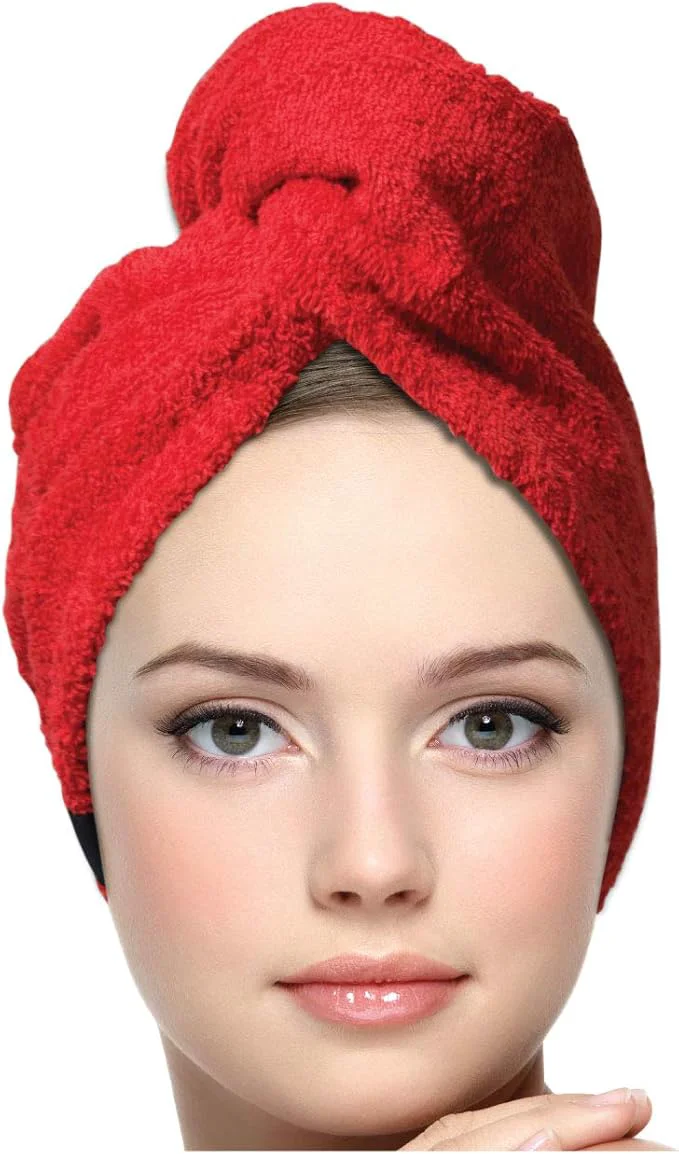 User-Friendly KEEPOZ Hair Towel Wrap Quick Dry Cotton Super Absorbent Turban Head Wrap Prestigious