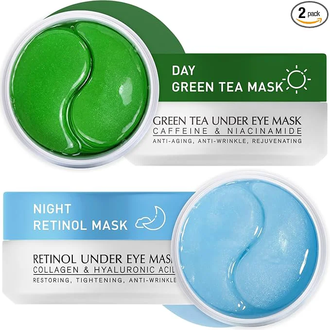 Artisan Under Eye Patches Kit 120 Pcs Retinol Green Tea Gel Eye Mask Breathable