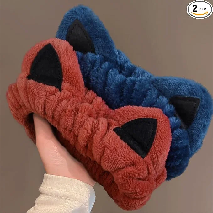 Next-Generation Huachi 2 Packs Cute Cat Spa Headband Exceptional