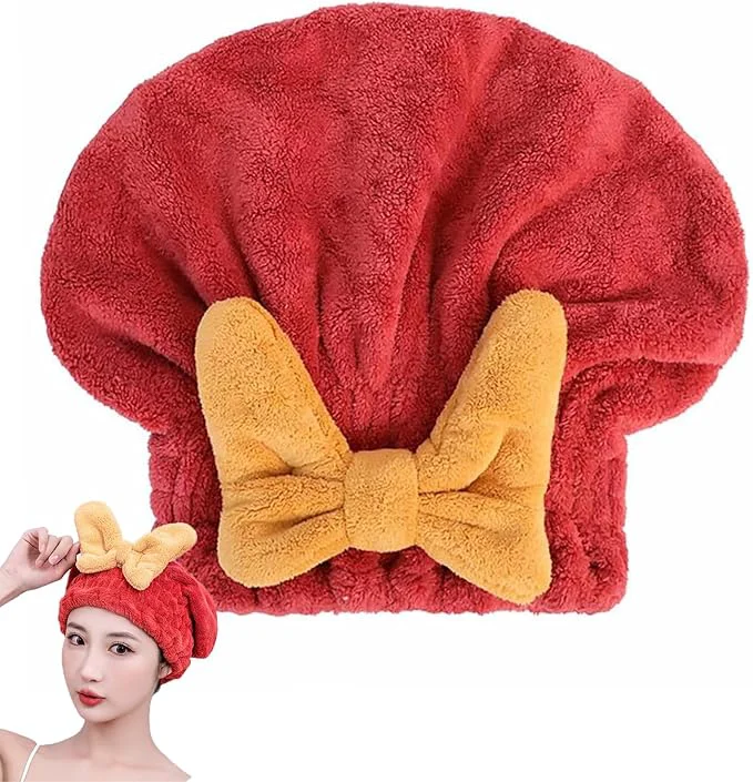High-End Microfiber Hair Drying Cap Ultra Absorbent Hair Towel Wrap Turban Original Design